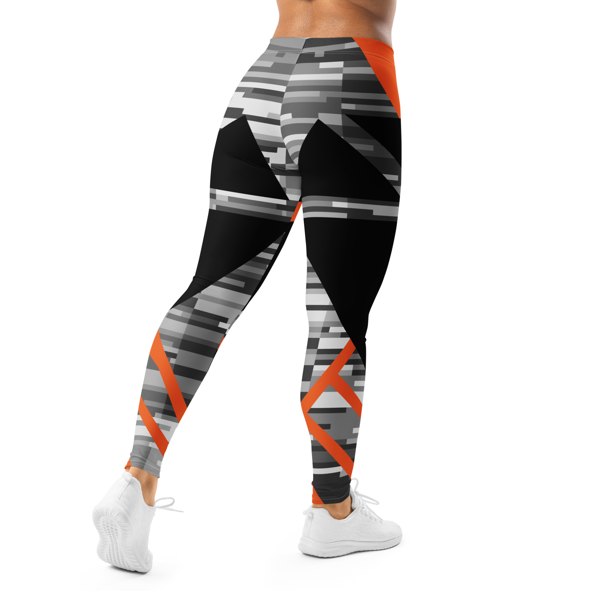 Persistent 13 Amber Compression Leggings | Premium Carbon & Ember Design