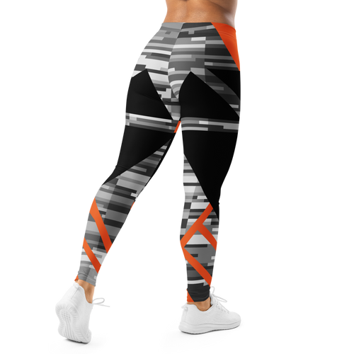 Persistent 13 Amber Compression Leggings | Premium Carbon & Ember Design